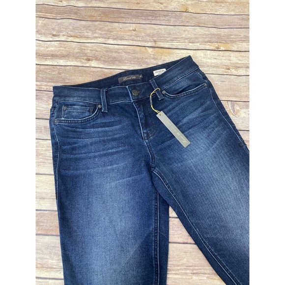 Level 99 Mid Rise Liza Skinny Denim Jeans Dark Wash 25/26 - Picture 3 of 5
